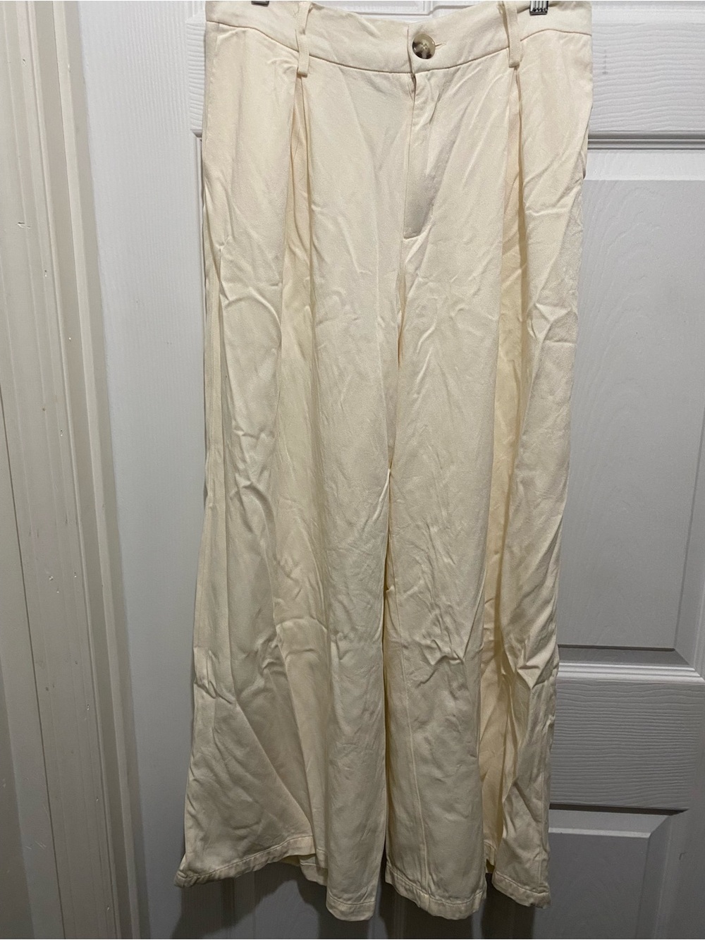 And Now This M Cream Elastic-Waist Viscose Pants